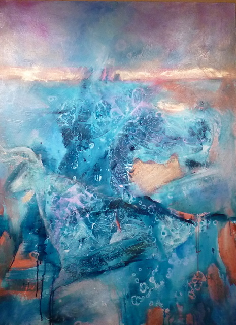 Europa, Suzanne Edminster, acrylic on canvas, 36" x 36"