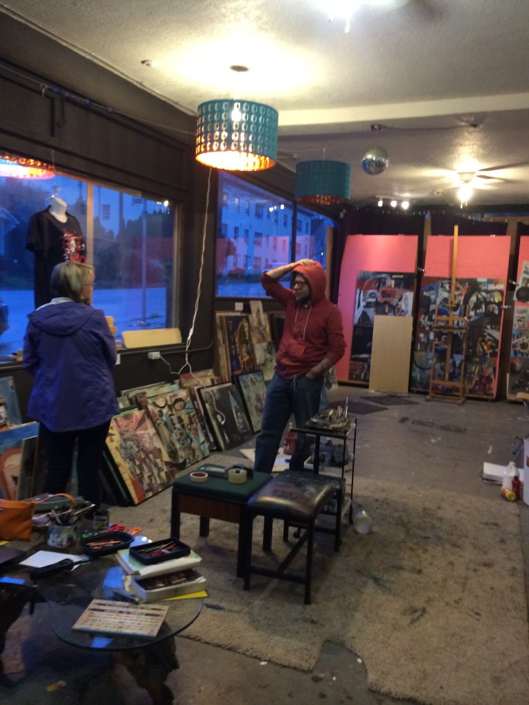 On a studio visit to Jesse Reno