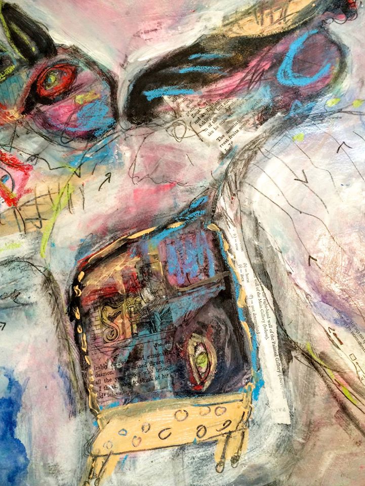 Chair Ubim, acrylic on Arches paper, Suzanne Edminster